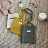 Bolsa para Teléfono Móvil Tejida a Mano Estilo Coreano de Huevo Hogar Otoño e Invierno Mini Linda Lana Tejida Hombro Cruzado