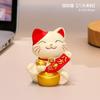 Adornos de Regalo Gato de la Suerte Nuevos Adornos de Escritorio Artesanías de Resina de Alta Gama Decoraciones de Escritorio Creativas
