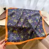 Estilo Sencillo y Versátil, Bufanda Estampada de Seda Sintética, Bufanda Cuadrada Pequeña, Sensación de Lujo, Chal Protector Solar, Pañuelo para el Cuello, Pañuelo para la Cabeza, Bufanda