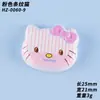 Laço Cartoon Gato Xadrez Cabeça Resina DIY Acessórios para Joias Capa de Celular Presilha de Cabelo Acessório de Cabeça Flores para Sapato Materiais Artesanais