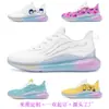 Sapatos Esportivos Femininos com Estampa Estilo Nacional para Comércio Exterior, Sapatos de Corrida Respiráveis em Malha, Sapatos Casuais para Casal com Sola de Gel Arco-Íris
