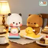 Cavalo de Balanço Panda One Two Bubu para Mesa - Presente Luxuoso, Brinquedo da Moda para Carro, Figura de Aniversário para Meninas