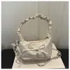 2026 Nueva Bolsa de Axila Estilo Coreano para Mujer, Lindo Diseño de Nicho de Verano, Bolso de Mano de Moño a la Moda, Bolso de Mano Plegado Tipo Bollo