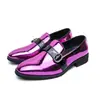 Sapatos Casuais de Couro Masculinos Tamanho Grande Transfronteiriços Mocassins Envernizados Tendência Masculina Slip-On Sapatos de Couro para Negócios Sapatos para Jovens para Boate