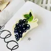 Novo Grampo de Cabelo Desenho de Fruta Acrílico Dopamina Doce Grampo de Cabelo Cereja Melancia Tubarão Clip Comércio Exterior
