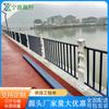 Parque Riverside valla de cuerda Puente barandilla anticolisión acero inoxidable 304 puente Paisaje fluvial pasamanos de madera