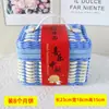 Cesta de Frutas Tecida de Rattan Sintético, Nova Embalagem de Presente Estilo Chinês para o Festival do Meio Outono, Cesta de Lembrança, Cesta de Presente para Casa Nova