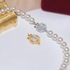 Accesorios de bricolaje, collar de perlas de plata esterlina S925, hebilla de inserción, pulsera de cuentas de moda, hebilla de conexión, hebilla de joyería para mujer