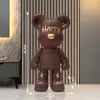 Novo Cofre de Porquinho Desenho Animado Urso Violento Grande Tendência de Chão para a Sala de Estar ao Lado do Gabinete da TV, com Acabamento de Couro de Alta Qualidade