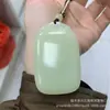 Atacado de fábrica jade afegão natural gordura de ovelha branco nada cartão pingente marca de pão boca verde amarela paz nada cartão