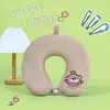 Almohada de Espuma Viscoelástica en Forma de U de Dibujos Animados de Panda Almohada de Viaje Almohada Portátil Almohada para el Cuello Cervical Almohada para la Siesta de Estudiantes Almohada de Dibujos Animados en Forma de U