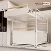 Estante de Armazenamento de Cozinha Multicamadas Armário Deslizante Estante de Especiarias Estante de Armazenamento para Especiarias, Louças e Utensílios