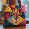 Bolso de Mano con Estampado de Moda Trendy para Mujer Bolso de Hombro Bolso Tote Acolchado Nuevo Producto Transfronterizo 3D Temu Amazon