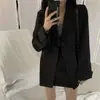 Blazer de Terno para Mulheres 2024 Primavera e Outono Novo Estilo Estilo Francês Estilo Pequeno Aroma Elegante Estilo Coreano Solto Pequeno Terno para Estudantes