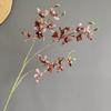 Flor Simulada Color Maillard Otoño Fénix Mariposa Orquídea Suministro de Ultramar Muestra para el Hogar Decoración de Paisaje de Boda Al por Mayor