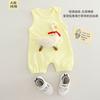 Mameluco Delgado para Bebé Verano Unisex Bebé Tridimensional Clase A Mono Manga Corta Onesie Traje para Gatear 2024 Nuevo Modelo