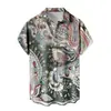Camisa de Manga Corta Nueva de Venta Caliente para Hombre Vacaciones en Hawái Llamas Impresión 3D Casual Versátil Top para Hombre 2024