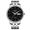 Guanqin 16058 Relógio de Pulso Fashion Luminoso com Calendário Masculino Recortado Totalmente Automático Mecânico Marca Relógio à Prova d'Água Pode