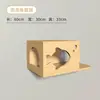 Estrutura de escalada para gatos montada na parede sala de estar simples gato café parede montada plataforma de salto sem chão escada de escalada para gatos arranhador para gatos