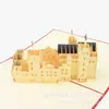 Directamente del Fabricante, el Clásico Extranjero Más Vendido de Amazon Tarjeta de Felicitación Calada de Papel Cortado Arquitectónico 3D, Hecha a Mano