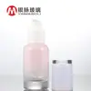 Botella de vidrio con veta plateada de 30 g a 120 ml para el cuidado de la piel, botella para crema, botella para loción y esencia, botella para cosméticos.