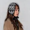 Atacado 25 Anos Inverno Novo Jacquard Fair Isle de Alta Qualidade Tricotado Protetores de Ouvido para Mulheres, Proteção de Ouvido, Coberturas de Orelha Quentes, Aquecedores de Orelha