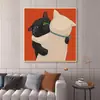 Avatar de Pareja de Gatos Lindos Dibujo Animado Decoración de Sala de Estar Pintura Dormitorio Mesita de Noche Pintura Colgante Restaurante Sofá Fondo de Pared Pintura