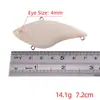 Cuerpo en blanco para VIB de grasa de roca Mino al por mayor, se puede ensamblar, señuelo de plástico en blanco sin pintar, DIY
