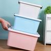 Caja de Plástico Engrosada para Ropa de Casa, Juguetes, Artículos Varios con Tapa Caja de Almacenamiento Portátil Venta al por Mayor