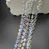Nueva cortina de cuentas de cristal acrílico conectadas con cadena de cuentas, guía de camino para bodas, diseño de escenario, decoración de árbol de Navidad, accesorios octogonales