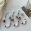 Nuevo Lanyard para Teléfono Estilo Dulce Transfronterizo con Fresco Diseño de Cuentas, Cadena de Teléfono Personalizada, Accesorio Portátil para Cámara Ccd