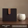 Caneca Master Kiln Ru com Esmalte Rachado Xícara de Chá de Cerâmica Xícara Única Xícara de Degustação Conjunto de Chá Kung Fu Xícara de Chá Doméstica com Texto de Bênção Escrito à Mão