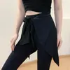 Bufanda para Cubrir la Cadera de Niñas para Danza y Yoga, Falda de una Pieza de Seda Helada de Secado Rápido Atada, Delantal Casual de Media Longitud