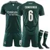 2627 Set de Club Camiseta 7 Vinicius C. Ronaldo Nuevo Real Madrid Alternativo 10 Mbappe Uniforme de Fútbol Verde