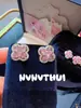 Joalheria: Brincos Florais Rosa Flor de Ameixa Cortados com Diamantes, Presente Haute Couture, Brincos Florais Deslumbrantes com Diamantes, Anel