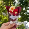 Buquês de Flores Mini Transfronteiriços, Flores de Lã Mini, Pequenos Presentes para Professores de Jardim de Infância, Flores Feitas à Mão para o Dia dos Namorados