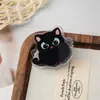Gato negro lindo caricatura creativo acrílico PP clip doble cara alta definición clip para carpeta clip sellador de snacks clip para notas