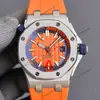 Relógio Masculino Mecânico Totalmente Automático Royal a Oak Série P Tipo Offshore à Prova d'Água com Luminoso
