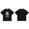 Suministro Mayorista Transfronterizo de Marca de Moda, Dropshipping de Comercio Exterior, Camiseta de Manga Corta Pesada Bape Cabeza de Mono Tiburón 260g 25