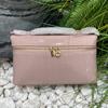 Nuevo Estilo Botón Dorado Patrón Piedra Bolsa Lonchera Cuero Genuino Bolso Bandolera de Hombro para Mujer Nicho Lujo Ligero Bolsa Patrón Piedra