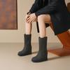 Botas de Neve Femininas de Outono