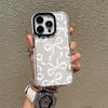 Funda de Teléfono para Mujer Súper Elegante con Lazo Adecuada para iPhone 17 Pro, Marco Negro, Anticaída, Funda Transparente para Teléfono Apple