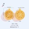 Joyería de oro mismo estilo oro arena colgante de Loto mujeres ocho tesoros Loto collar colgante estilo antiguo para madre para mayores