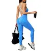 Conjunto de yoga cruzado transfronterizo europeo y americano para mujer, estampado de leopardo, diseño de espalda cruzada, efecto de realce de glúteos, pantalones largos, ropa de fitness Pilates todo en uno