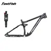 Cuadro FastFish Mountain Softtail Aleación de Aluminio Liberación Rápida Freno de Disco 27.5 pulgadas Amortiguador Cuadro de Bicicleta Todoterreno