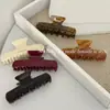 Pinza para el Cabello Tiburón de Moda Estilo Coreano Accesorio para el Cabello Retro de Jennie Pinza de Media Garra de Acetato para Recogido en la Parte Posterior de la Cabeza