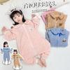 Ropa de Casa de Otoño e Invierno para Niñas, Pijamas Calientes para Bebés y Niños, Sacos de Dormir de Terciopelo Coral, Nuevos Estilos de Estilo Coreano para Otoño e Invierno para Bebés y Niños
