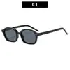 Nuevas Gafas de Sol Ovaladas Versátiles con Marco Pequeño Estilo Retro Anti-UV Moda Exterior Europea y Americana Protector Solar Gafas de Sol Transfronterizas