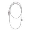 Plata de Ley S925 3mm Blanco Cálido Perla Baby Shijia Serpiente Espiritual Este Año Collar Largo Año Nuevo Cadena de Lana de Alta Gama