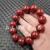 Pulseira de Contas Redondas de Cinábrio, Pulseira de Jade com Areia Dourada Roxa 10mm, Pulseira Vermelha Sangue de Galinha, Pulseira de Jade para Homens e Mulheres